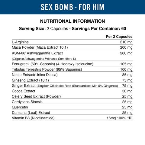 supp4u-24_supp4u-24_Applied Nutrition Sex Bomb for Him (für den Mann) - 120 caps